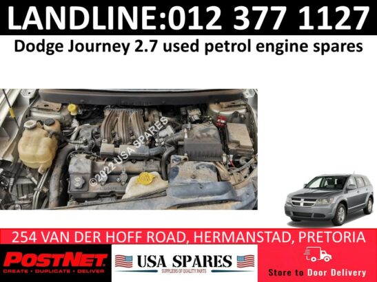 Dodge Journey 2.7 used petrol engine spares for sale