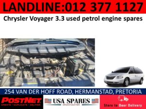 Chrysler Voyager 3.3 used petrol engine spares for sale