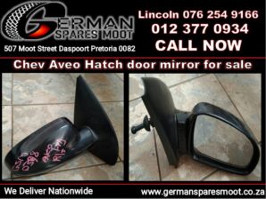 Chev Aveo hatch back used door mirror and spares for sale