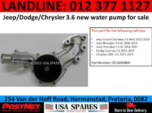 Jeep Grand Cherokee 3.6 WK2 water pump for sale