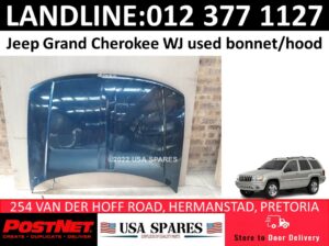 Jeep Grand Cherokee WJ used bonnet/hood for sale