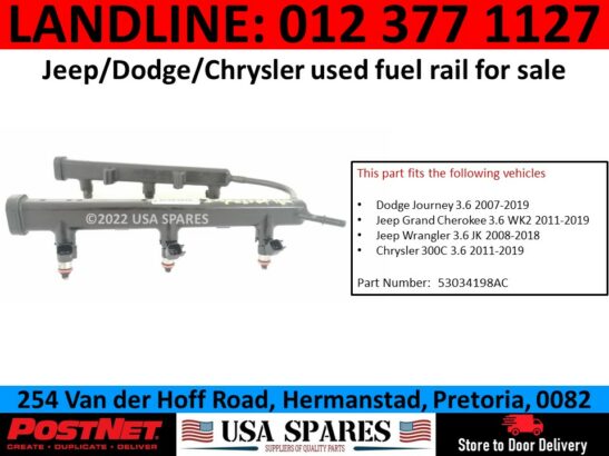 Dodge Journey 3.6 used fuel rail for sale