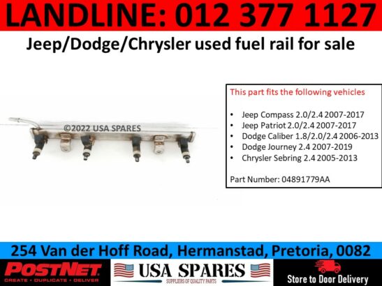 Jeep Compass petrol used fuel rail for sale