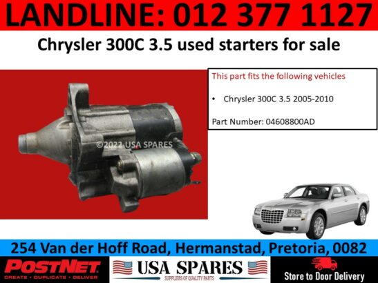 Chrysler 300C 3.5 used starter for sale