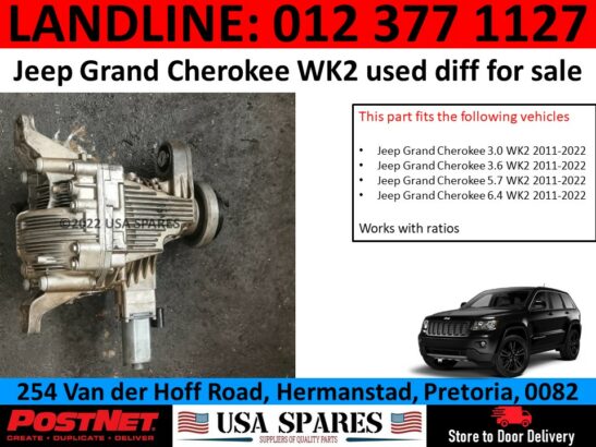 Jeep Grand Cherokee WK2 used diff and other parts for sale