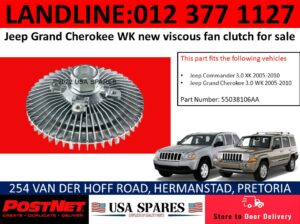 Jeep Grand Cherokee WK used fan clutches for sale