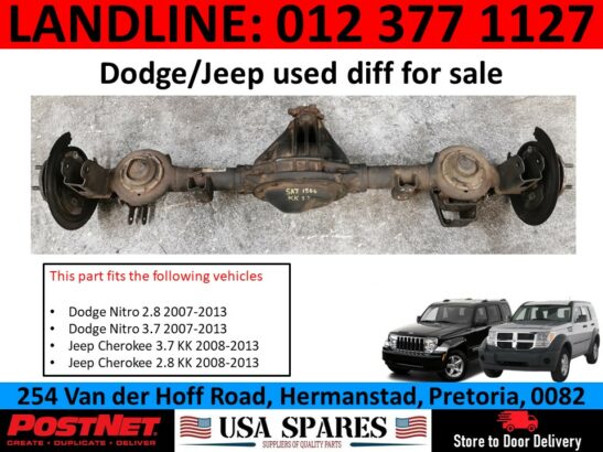 Dodge Nitro used diff and other parts for sale