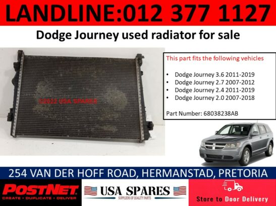 Dodge Journey SXT/RT used radiator for sale
