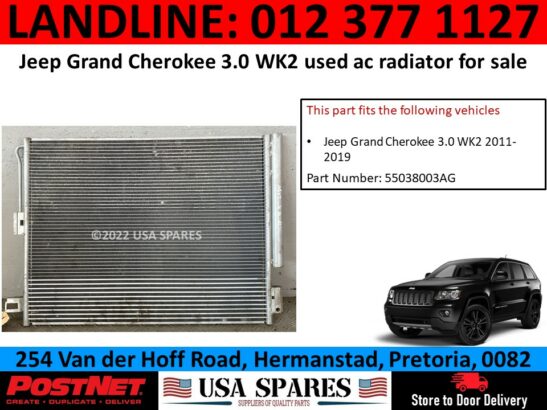 Jeep Grand Cherokee 3.0 WK2 used aircon radiator for sale