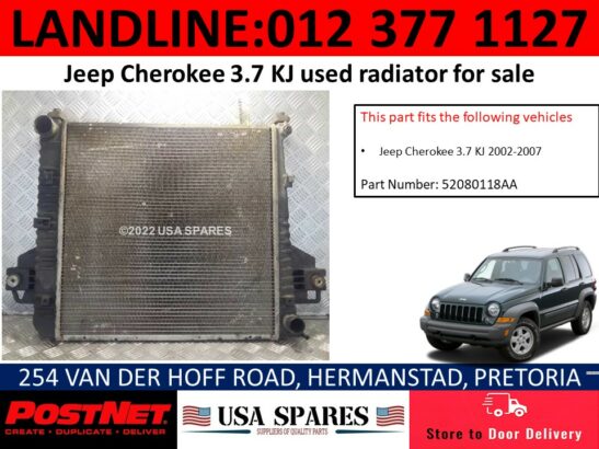 Jeep Cherokee Liberty 3.7 KJ used radiator for sale