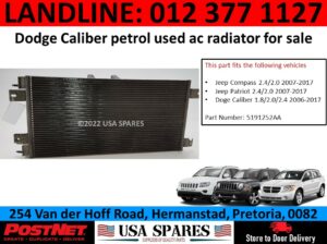 Dodge Caliber 1.8 used aircon radiator for sale