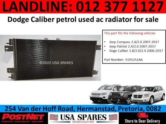 Dodge Caliber 1.8 used aircon radiator for sale