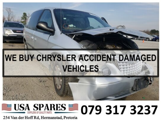 We buy Chrysler accident damaged and running cars for used spares