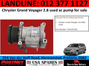Chrysler Grand Voyager 2.8 used aircon pump for sale