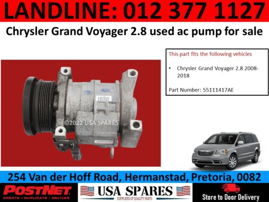 Chrysler Grand Voyager 2.8 used aircon pump for sale