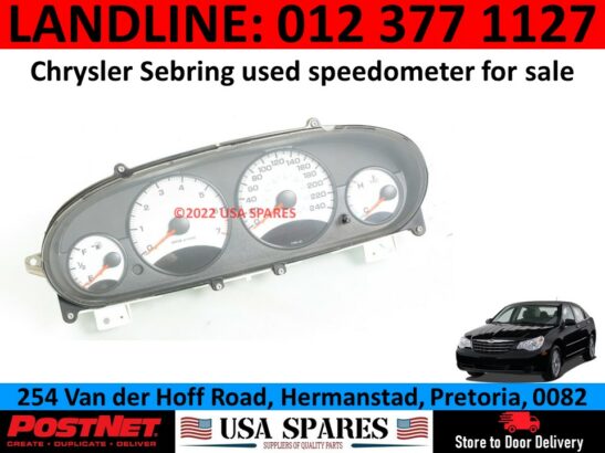 Chrysler Sebring used speedometer and other parts for sale