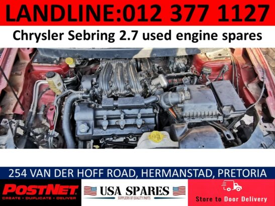 Chrysler Sebring 2.7 used engine spares for sale