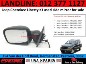 Jeep Cherokee Liberty KJ used side mirror for sale