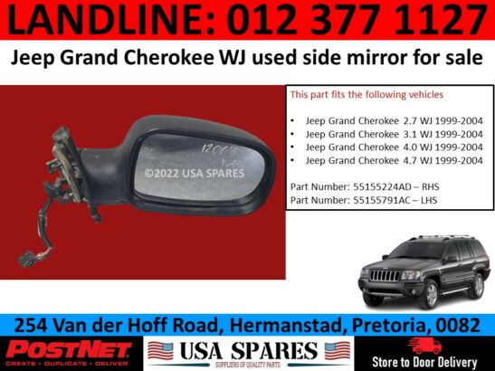 Jeep Grand Cherokee WJ used side mirror for sale