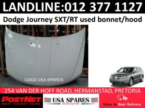 Dodge Journey SXT/RT used bonnet/hood for sale