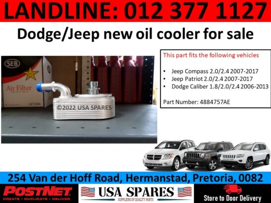 Jeep Patriot petrol new oil cooler for sale