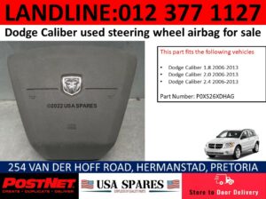 Dodge Caliber SXT used steering wheel airbag for sale