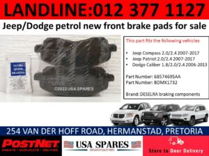 Jeep Compass new brake pads for sale