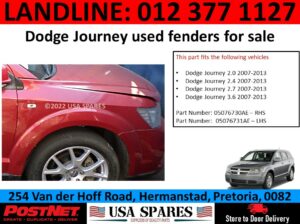 Dodge Journey SXT/RT used fender for sale