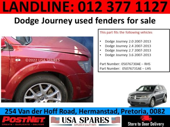 Dodge Journey SXT/RT used fender for sale