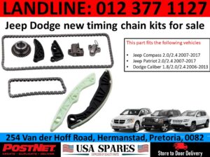 Jeep Compass new timing chain kit and other parts for sale