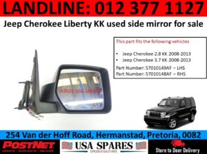 Jeep Cherokee Liberty KK used side mirror for sale