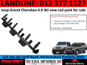 Jeep Grand Cherokee 4.0 WJ new coil pack for sale