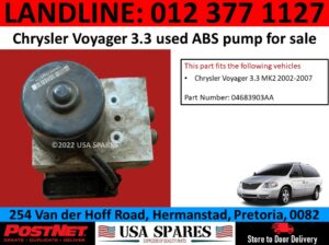 Chrysler Voyager 3.3 petrol used ABS pump for sale