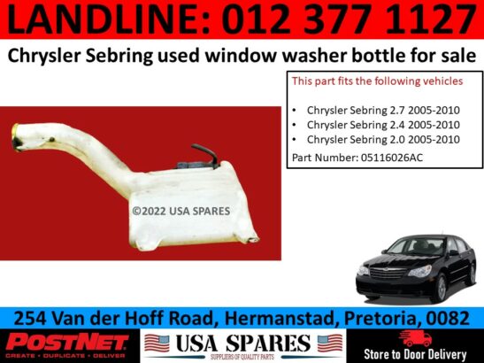 Chrysler Sebring used window washer bottle for sale