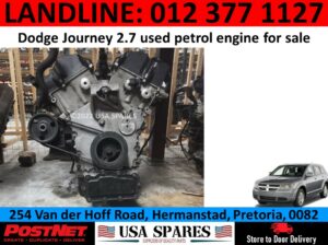 Dodge Journey 2.7 V6 used petrol engine for sale