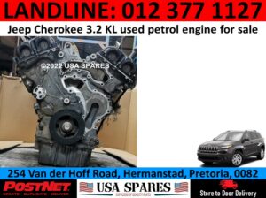 Jeep Cherokee 3.2 KL used petrol engine and other parts for sale