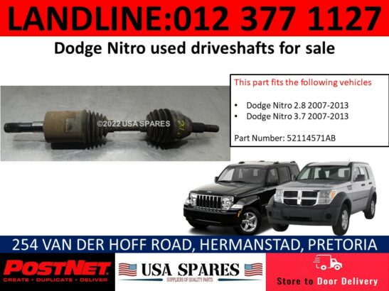 Dodge Nitro used driveshaft for sale