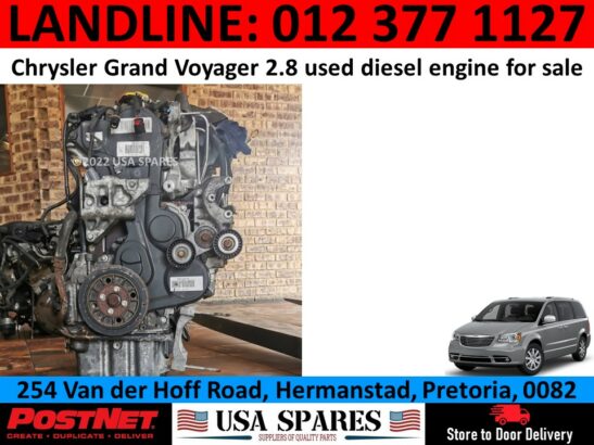Chrysler Grand Voyager 2.8 diesel used engine for sale