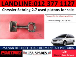 Chrysler Voyager 3.3 used piston and conrod for sale