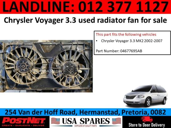 Chrysler Voyager 3.3 used radiator for sale