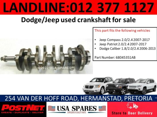 Dodge Caliber petrol used crankshaft for sale