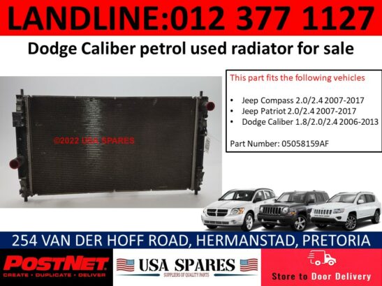 Dodge Caliber 1.8 used radiator for sale
