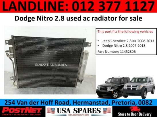 Dodge Nitro 2.8 used aircon radiator for sale