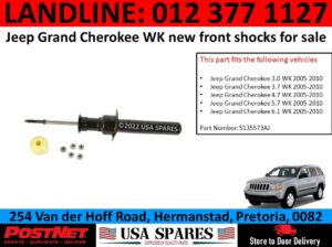 Jeep Grand Cherokee WK new front shocks for sale for sale