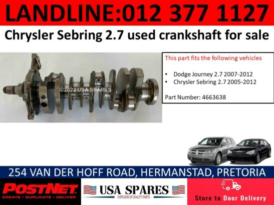Chrysler Sebring 2.7 used crankshaft for sale