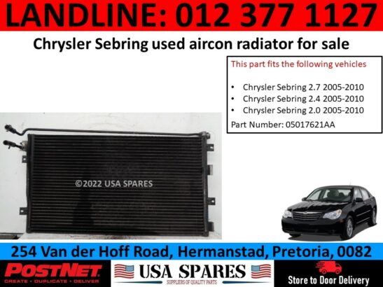 Chrysler Sebring used aircon radiator for sale
