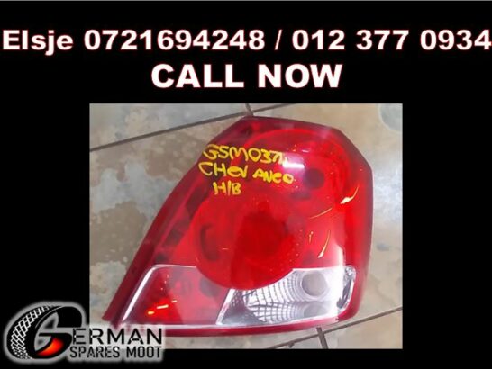 Chev Aveo used taillight and spares and parts for sale
