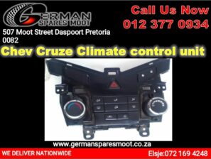 Chevy cruze used climate control unit and spares parts for sale