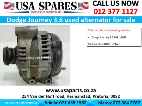 Dodge Journey 3.6 used alternator for sale