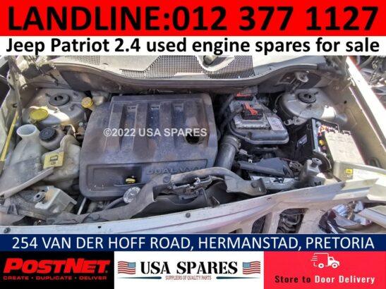 Jeep Patriot 2.4 used engine spares for sale